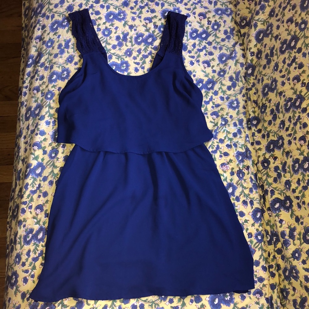 Tobi blue flowy dress